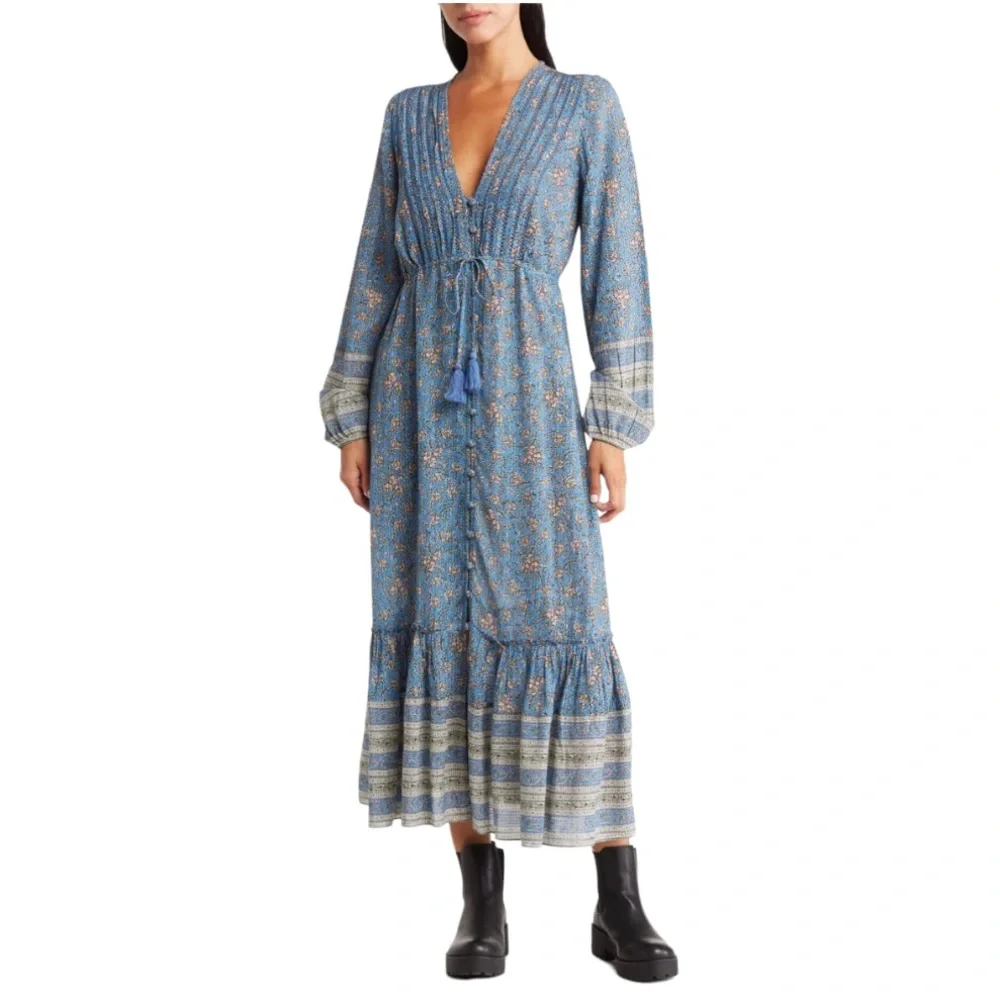 Veronica Beard Kameya Floral Midi Dress - Picture 1 of 12